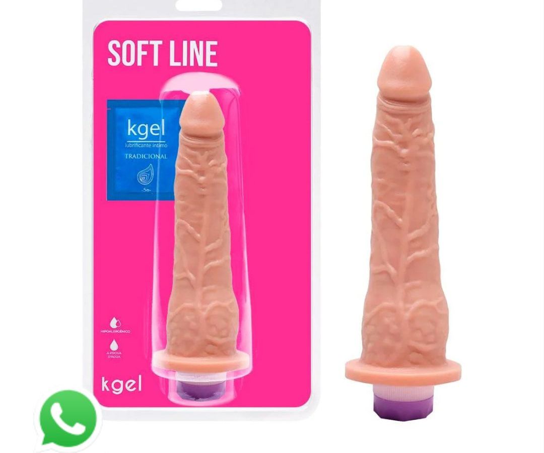 PROTESE COM VIBRADOR 18 X 3,5 CM